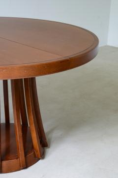Angelo Mangiarotti xtendable walnut table designed by the architect in 1972 - 3732394