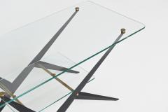 Angelo Ostuni Angelo Ostuni coffee table metal and glass Italy 1950 - 3797925