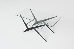 Angelo Ostuni Angelo Ostuni coffee table metal and glass Italy 1950 - 3797927