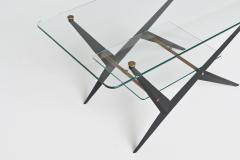 Angelo Ostuni Angelo Ostuni coffee table metal and glass Italy 1950 - 3797932