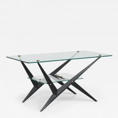 Angelo Ostuni Angelo Ostuni coffee table metal and glass Italy 1950 - 3798328