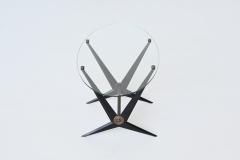Angelo Ostuni Angelo Ostuni oval coffee table metal and glass Italy 1950 - 4148787