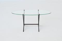 Angelo Ostuni Angelo Ostuni oval coffee table metal and glass Italy 1950 - 4148788