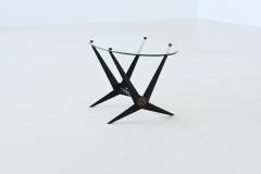 Angelo Ostuni Angelo Ostuni oval coffee table metal and glass Italy 1950 - 4148792