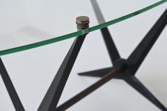 Angelo Ostuni Angelo Ostuni oval coffee table metal and glass Italy 1950 - 4148796