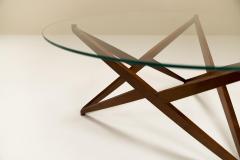 Angelo Ostuni Round Coffee Table with Star shaped Base by Angelo Ostuni Italy 1960s - 2947974