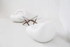 Angelo Ostuni Star Shaped Wood and Glass Coffee Table by Angelo Ostuni - 3642382