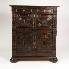Anglo Dutch Oak Moulded Front Two part Chest - 1363608