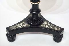 Anglo Indian Bone Inlaid Ebony Petite Occasional Table or Stand - 2900907