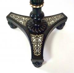 Anglo Indian Bone Inlaid Ebony Petite Occasional Table or Stand - 2900908