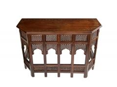 Anglo Indian Brass Inlaid Traveling Console Table - 4210334
