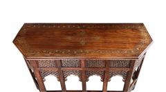 Anglo Indian Brass Inlaid Traveling Console Table - 4210335