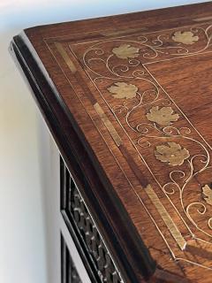 Anglo Indian Brass Inlaid Traveling Console Table - 4210339