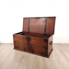 Anglo Indian Hardwood Chest Trunk 19th century - 3320884