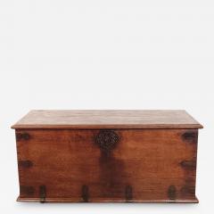 Anglo Indian Hardwood Chest Trunk 19th century - 3323194
