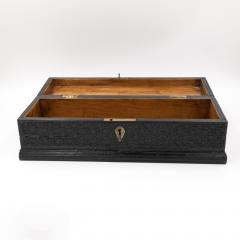 Anglo Indian Intricately Carved Solid Ebony box - 1364305
