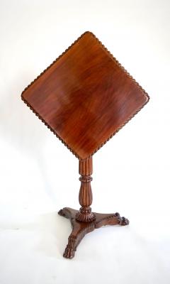 Anglo Indian Mahogany Tilt Top Pedestal Occasional Table or Stand - 2283510