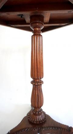 Anglo Indian Mahogany Tilt Top Pedestal Occasional Table or Stand - 2283514