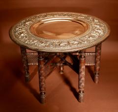 Anglo Indian Middle Eastern Possible Mughal Empire Folding Coffee Table - 3289905