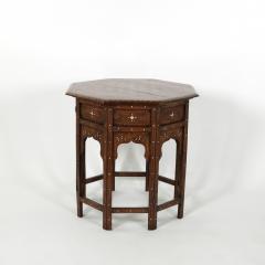 Anglo Indian Octagonal Inlaid Game Table Circa 1890 - 3468780