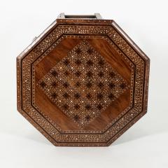 Anglo Indian Octagonal Inlaid Game Table Circa 1890 - 3468809