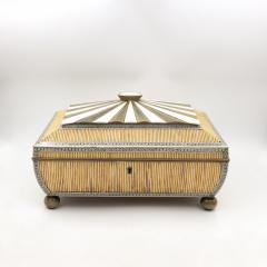 Anglo Indian Pagoda Shaped Porcupine Quill Box India Circa 1850 - 3994844