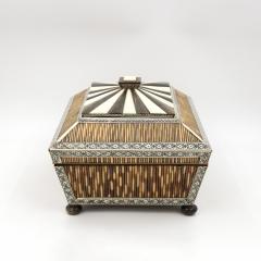 Anglo Indian Porcupine Quill Pagoda Form Box Circa 1850 - 3999562