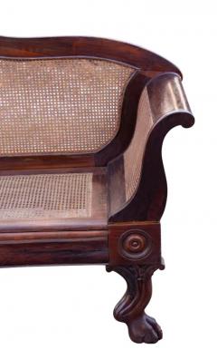 Anglo Indian Rosewood And Caned Settee - 4137297