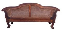Anglo Indian Rosewood And Caned Settee - 4137420