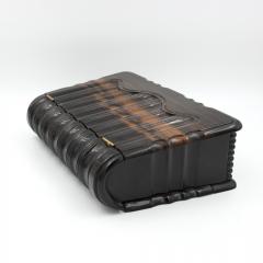 Anglo Indian Solid Coromandel Book Form Box circa 1860 - 4449400