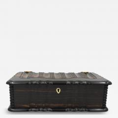 Anglo Indian Solid Coromandel Book Form Box circa 1860 - 4449462