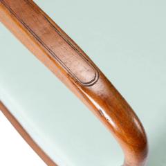 Anglo Indian teak arm chair with caned seat and cushion 1900 50  - 3279283