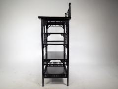 Anglo Japanese Ebonized Display Shelves with Pagoda Sides Fret Work Decoration - 4192898