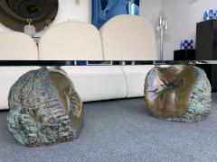 Anita Tullio Bronze Rock Coffee Table France 1970s - 2120880