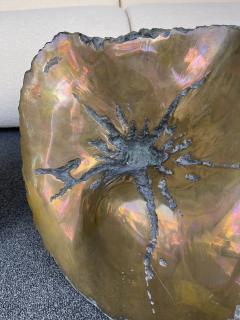 Anita Tullio Bronze Rock Coffee Table France 1970s - 2120881