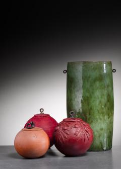 Anja Notini Set of 4 Anja Notini ceramic vases - 3799642