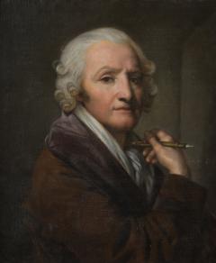 Anna Greuze Portrait of Jean Baptiste Greuze painted on linen by his daughter Anna Greuze - 2697875