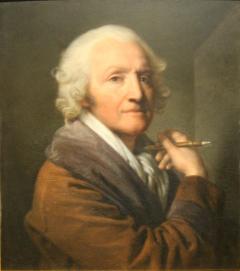 Anna Greuze Portrait of Jean Baptiste Greuze painted on linen by his daughter Anna Greuze - 2712038