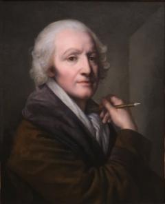 Anna Greuze Portrait of Jean Baptiste Greuze painted on linen by his daughter Anna Greuze - 2712040