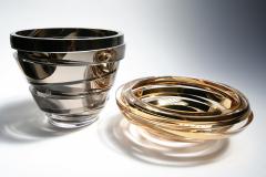 Anna Torfs Parts Low Platinum Glass Sculpture Vase - 249042