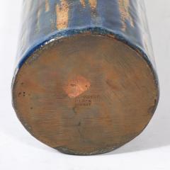Anne Grete Pl en Mid Century Ultramarine Blue Enamel on Copper Vase signed Anne Grete Pl en - 4233750