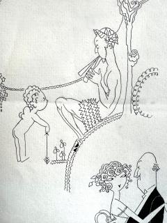 Anne Harriet Fish Art Deco Vanity Fair Magazine Illustration Lesbians in 1920 - 4470389