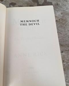 Anne Rice Memnoch the Devil First Edition 1995 - 3316039