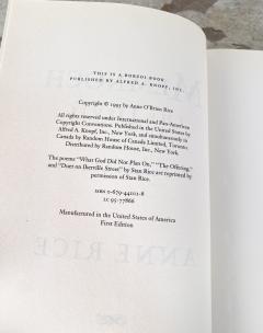 Anne Rice Memnoch the Devil First Edition 1995 - 3316041