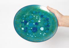 Annemarie Davidson Annemarie Davidson Ghostline Enamel Plate Rare Blue Green White Edition - 4390456