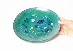 Annemarie Davidson Annemarie Davidson Ghostline Enamel Plate Rare Blue Green White Edition - 4390469