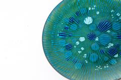 Annemarie Davidson Annemarie Davidson Ghostline Enamel Plate Rare Blue Green White Edition - 4390472