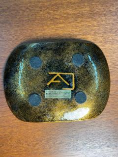 Annemarie Davidson Annemarie Davidson Ghostline Enamel and Copper Dish in Yellow and Black - 3896380