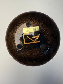 Annemarie Davidson Rare Annemarie Davidson Enamel Catch All Dish Blue Ghostline 1960s - 4415543