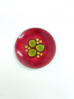 Annemarie Davidson Small Red Annamarie Davidson Plate - 4386540